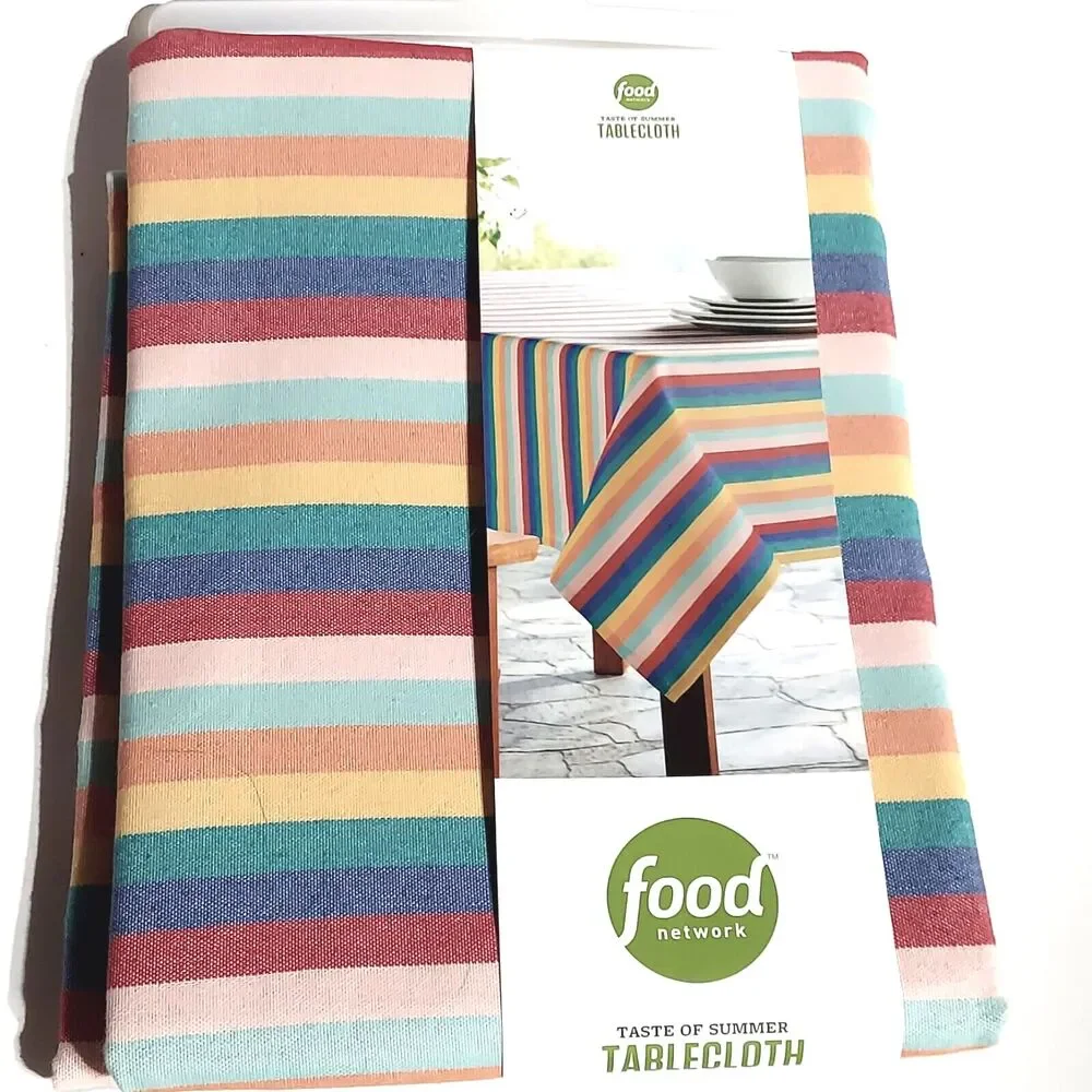 FOOD NETWORK Colorful Tablecloth OBLONG 60